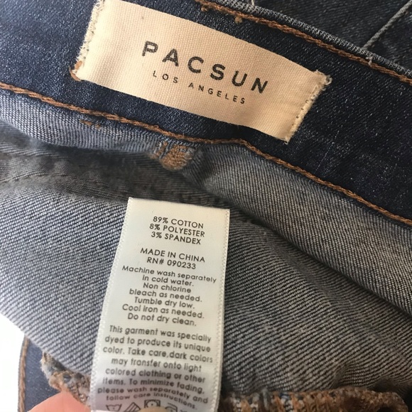 PacSun 89% Cotton Distressed Skinny Jeans - 28 - Picture 13 of 16